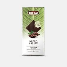 CHOCOLATE NEGRO 60  STEVIA 100 GR