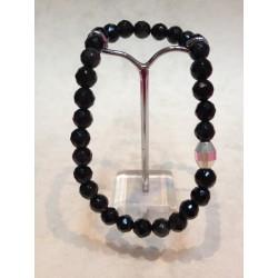 PULSERA SILICONA MIX OBSIDIANA