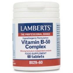 VITAMINA B-50 COMPLEX 60 COMP - LAMBERTS