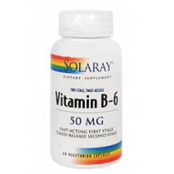 VITAMINA B6 50 MG 60CAP SOLARAY